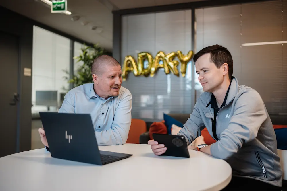 Adafyn tiimi työssä